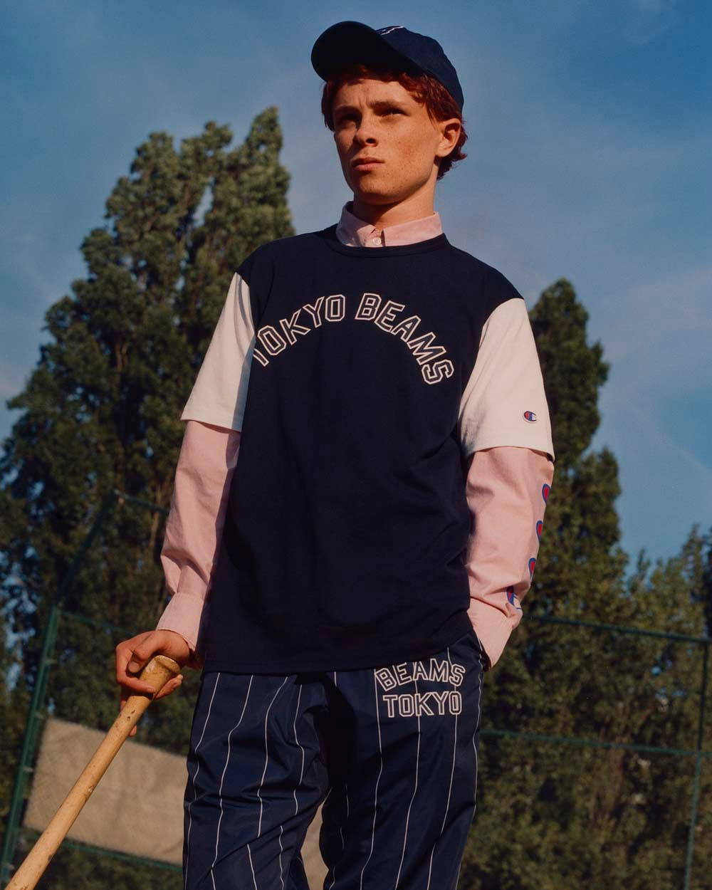 champion x beams baseball jersey