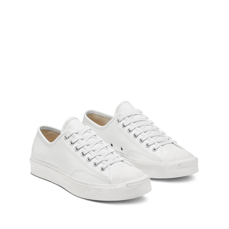 jack purcell white leather shoes