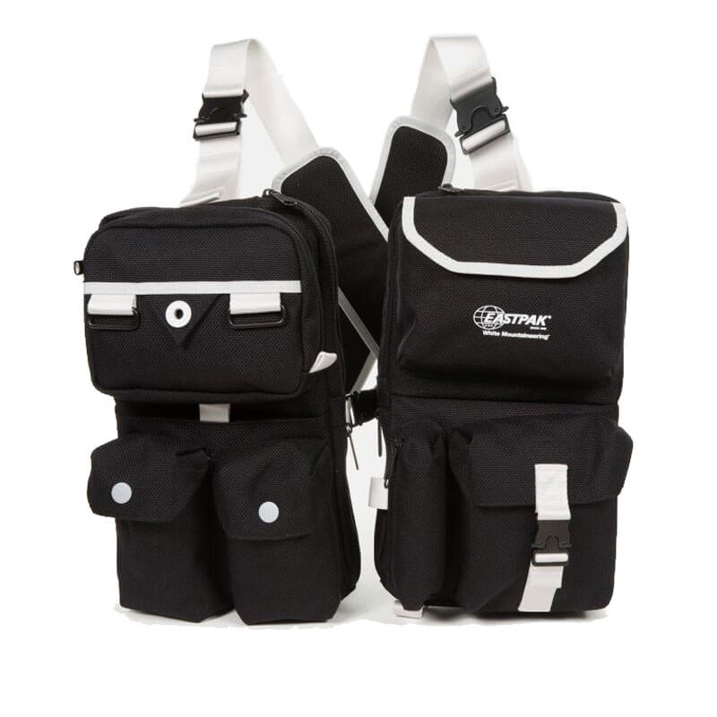white mountaineering bag
