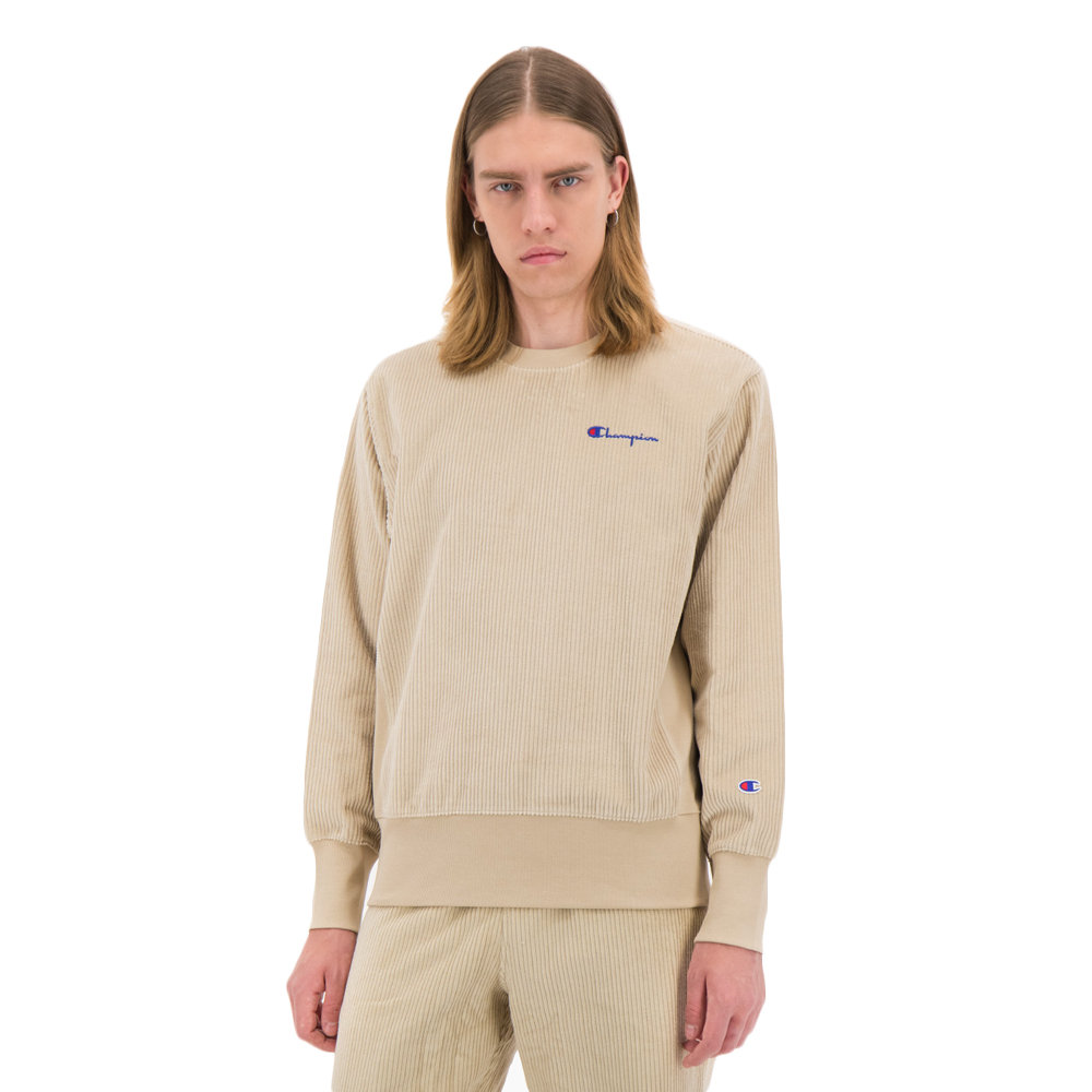 champion corduroy crew neck sweatshirt