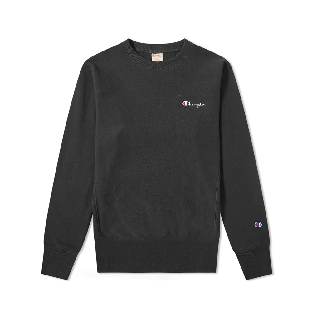 script logo reverse weave sweatshirt