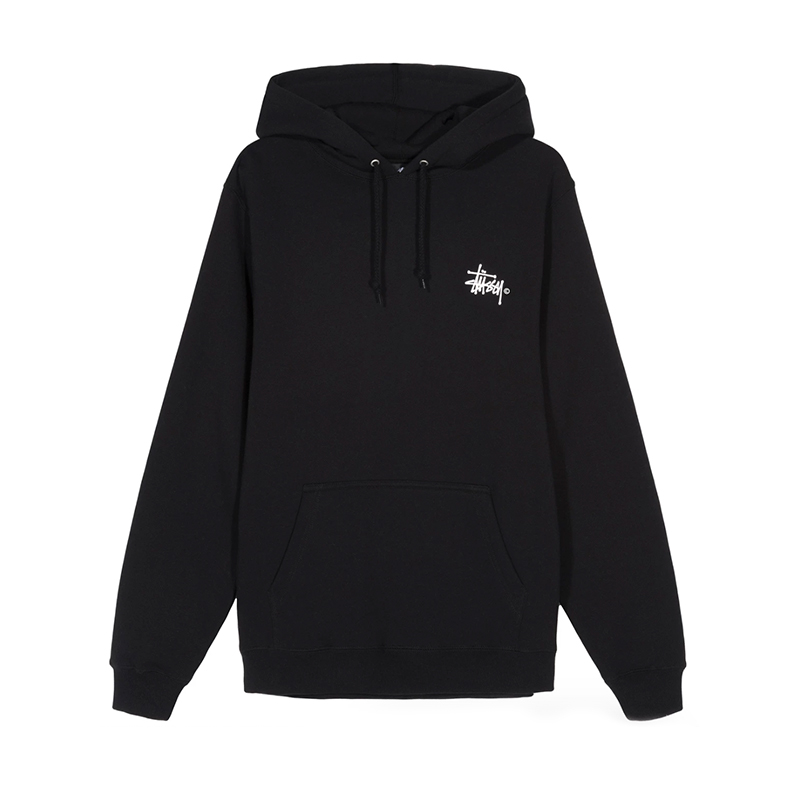 STÜSSY Basic Stussy Logo Hoodie - Negra | TheRoom Barcelona