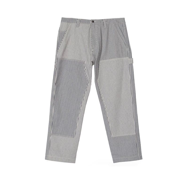 striped work pants