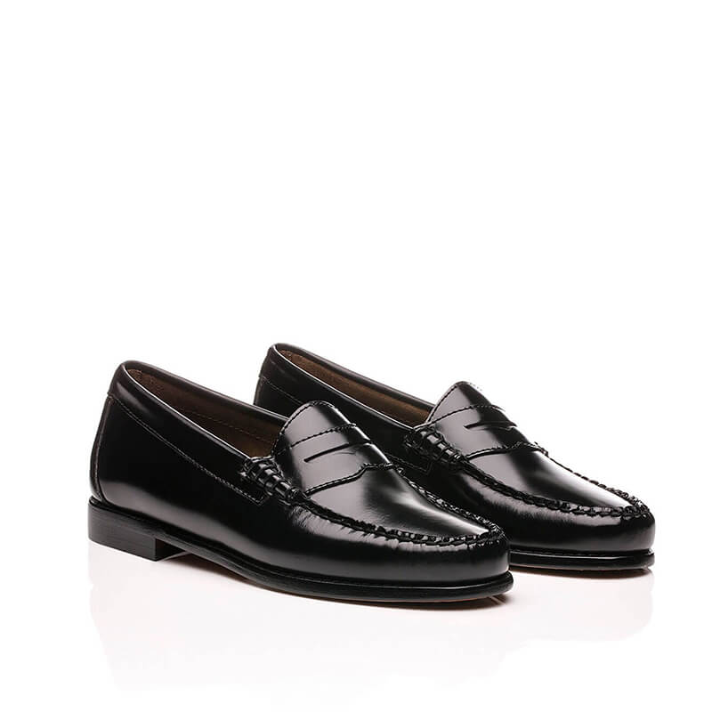 G.H. BASS Weejuns Larson Moc Penny Loafer - Black Leather