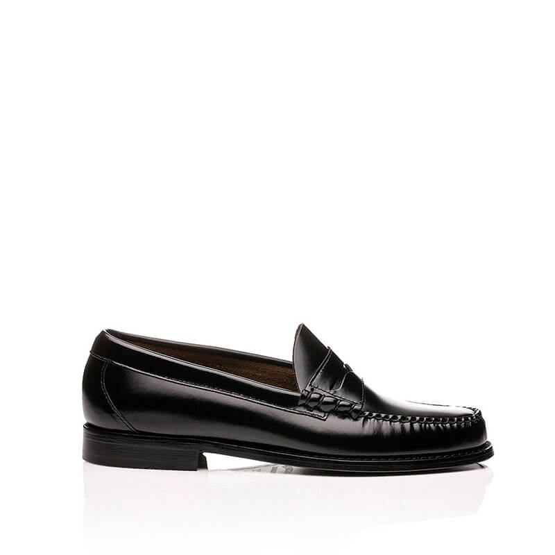 bass black loafers