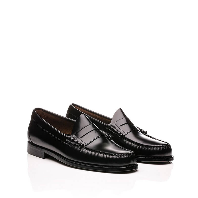 gh bass black loafers