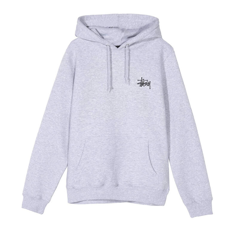 STÜSSY Basic Stüssy Hood - Ash Heather | TheRoom Barcelona