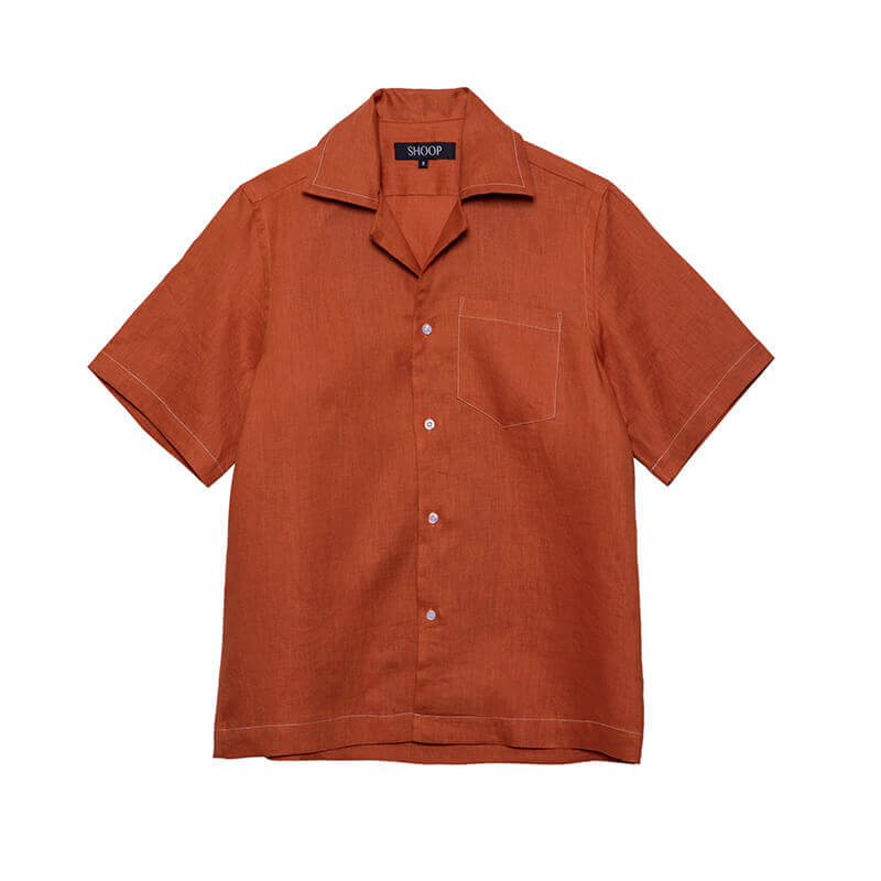 SHOOP Camisa Linen Stitich - Red