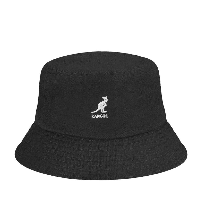 Kangol washed bucket hat black Clearance