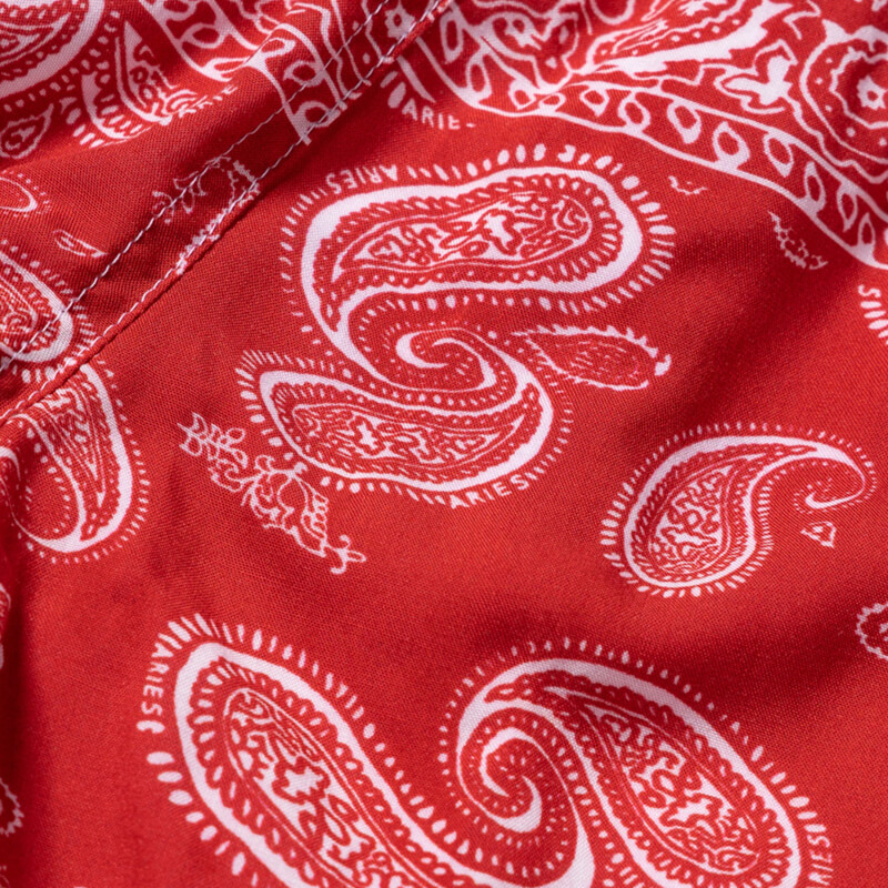 ARIES Shorts Bandana Print Board - Red