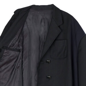 STAND ALONE Oversized Two Tone Coat - Black