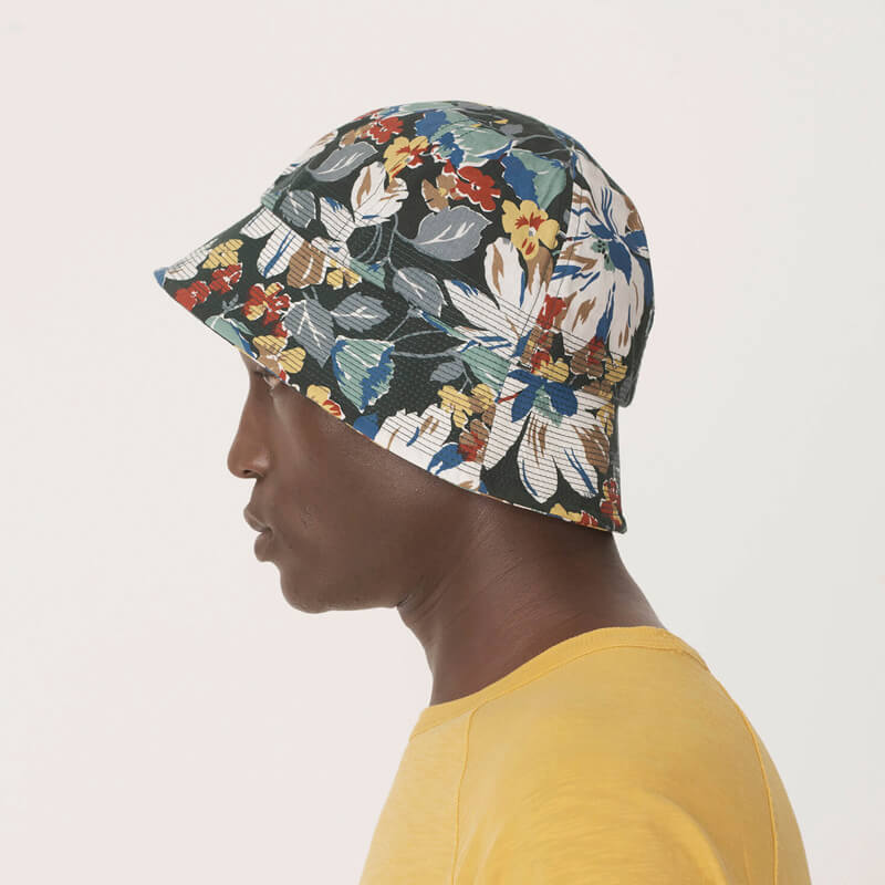YMC Bucket Cotton Ripstop Hat – Floral Print