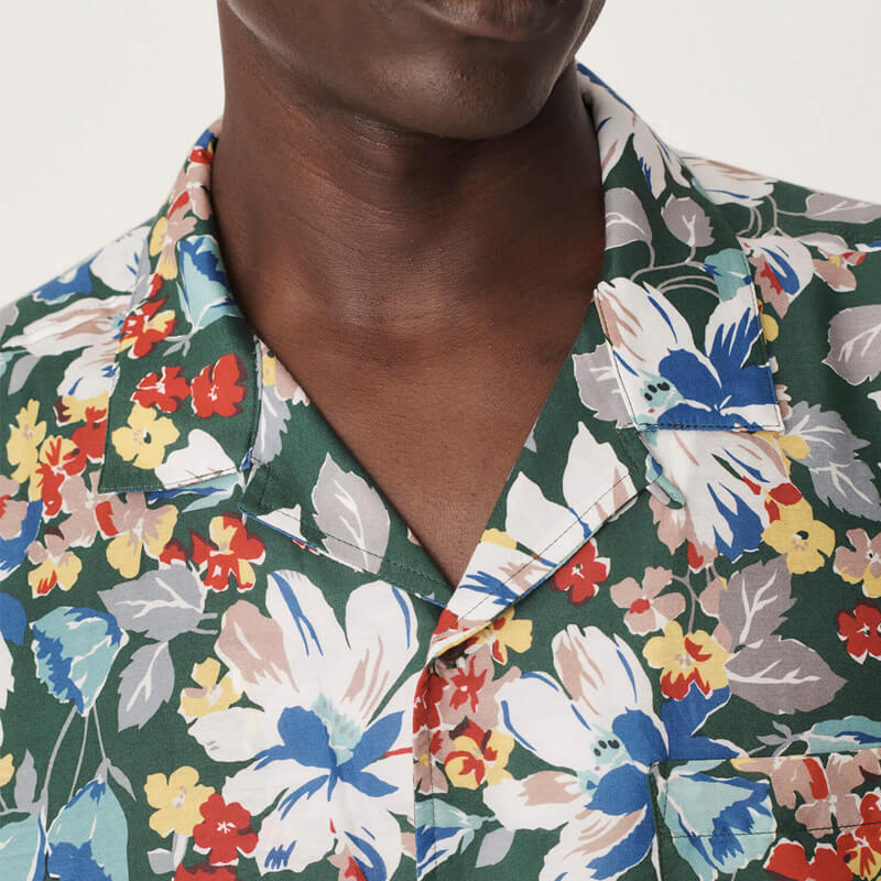YMC Malick Cotton Silk Shirt – Floral Print