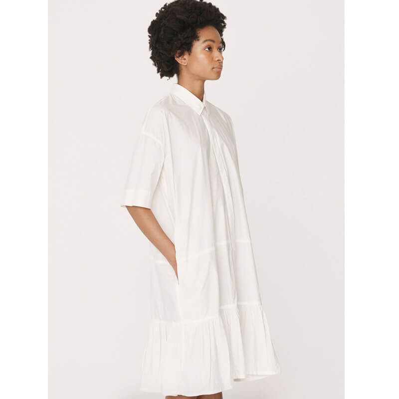 YMC Luna Cotton Dress – White