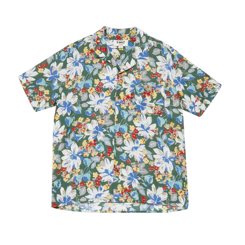 YMC Malick Cotton Silk Shirt – Floral Print