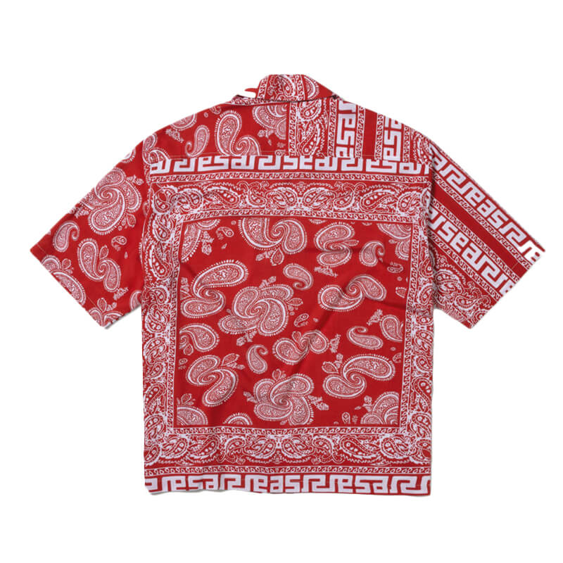 ARIES Camisa Hawaiian Bandana Print - Red