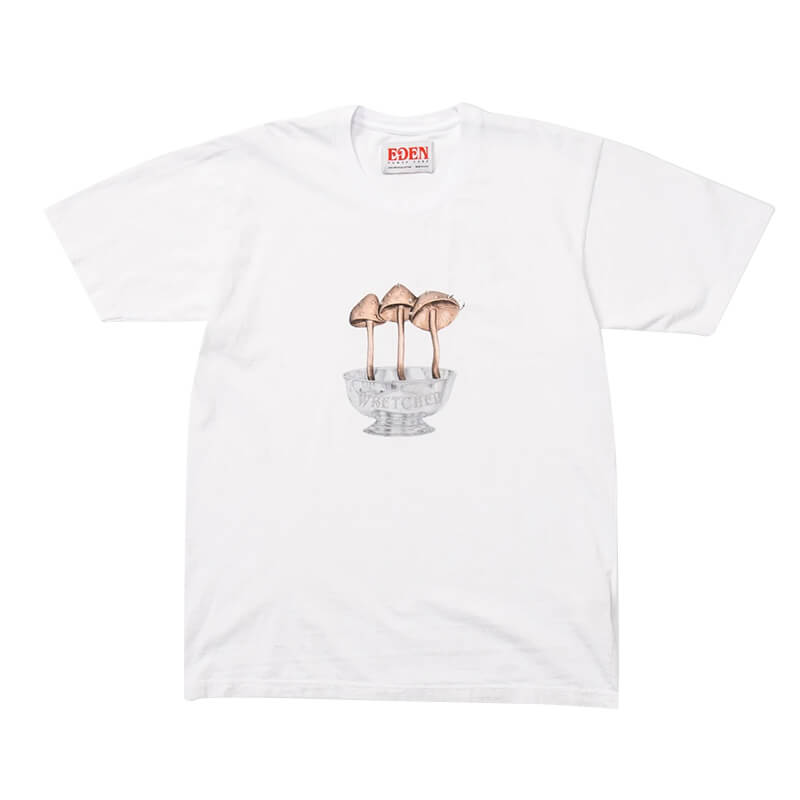 EDEN Power Corp. Camiseta Wretched Mushrooms - White