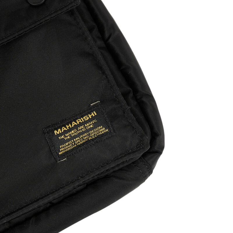 MAHARISHI Mini Travel Waist Bag - Black