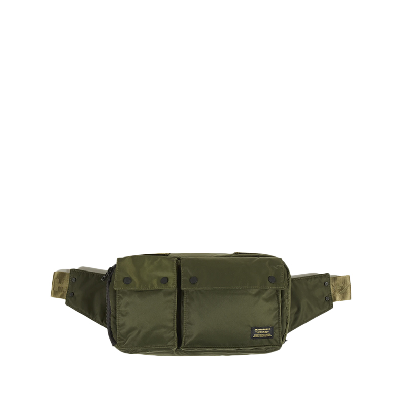 MAHARISHI Travel Waist Bag - Olive - TheRoom Barcelona