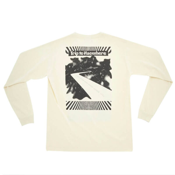 GOOD MORNING TAPES Camiseta LS Trip to Knowhere - White