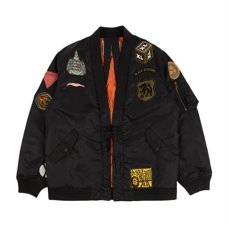 MAHARISHI MA Flight Hanten Jacket - Black - TheRoom Barcelona