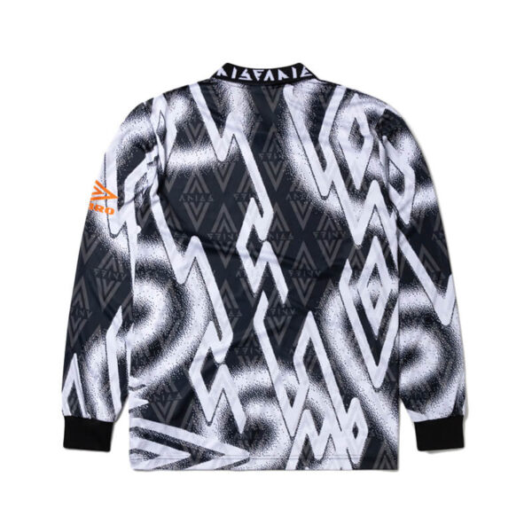 ARIES x UMBRO Camiseta LS Football - Black / White