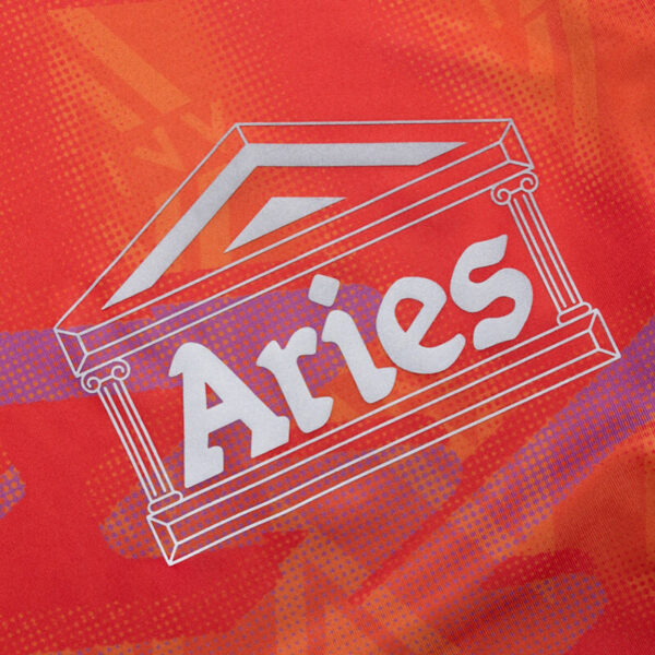 ARIES x UMBRO Camiseta LS Football - Red / Purple
