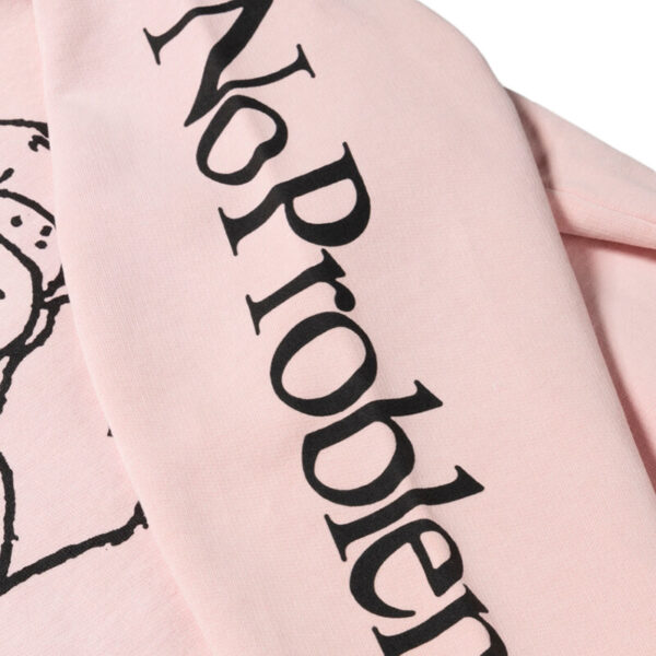 ARIES Hoodie Worried Cat Acid - Pink