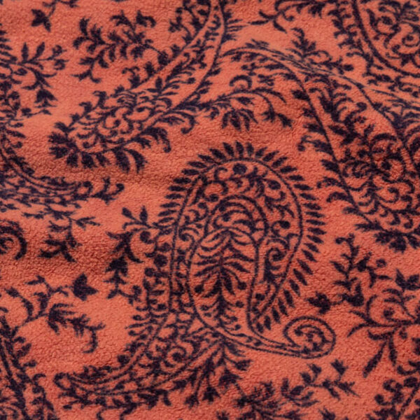 ARIES Paisley Reverse Fleece Half-Zip - Coral