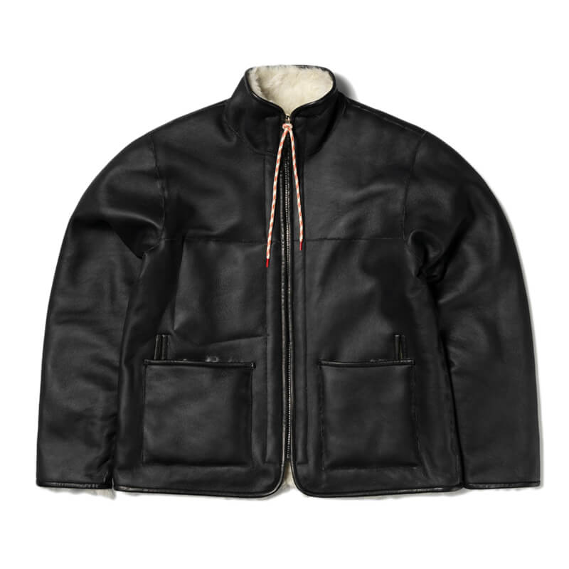 ARIES Sheepskin Reversible Jacket - Black - TheRoom Barcelona