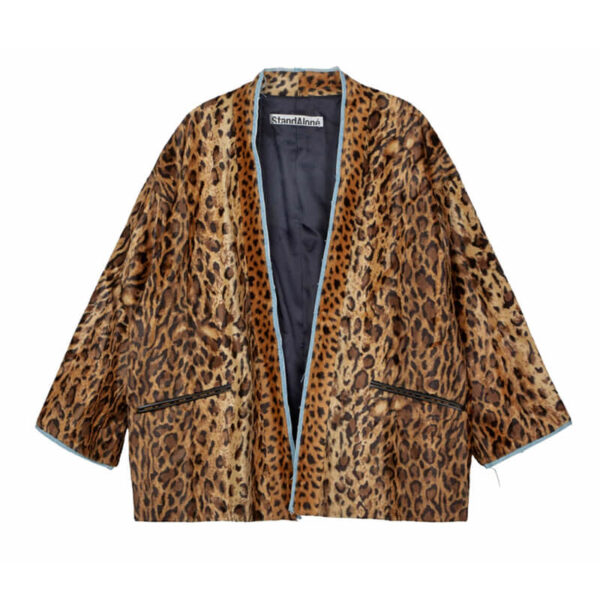 STAND ALONE Chaqueta Leopard Fur - Brown