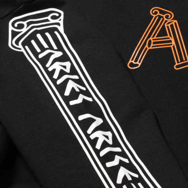 ARIES Hoodie Greek Column - Black / Orange