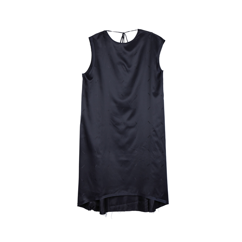 STAND ALONE Logo Raw Lining Dress - Black | TheRoom Barcelona