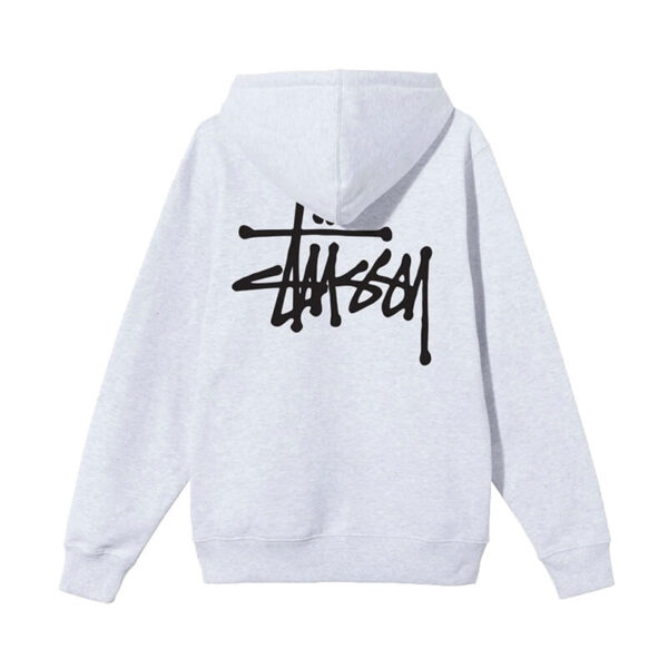 STUSSY BASIC STUSSY HOOD ASH HEATHER