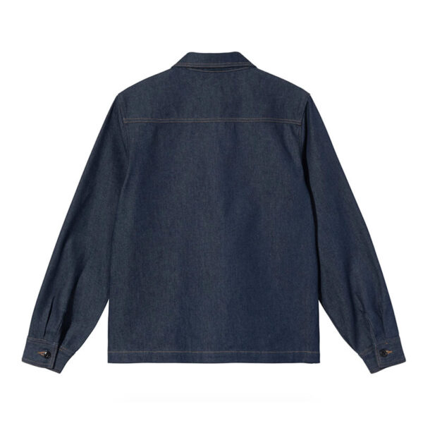 STUSSY DENIM ZIP UP WORK SHIRT