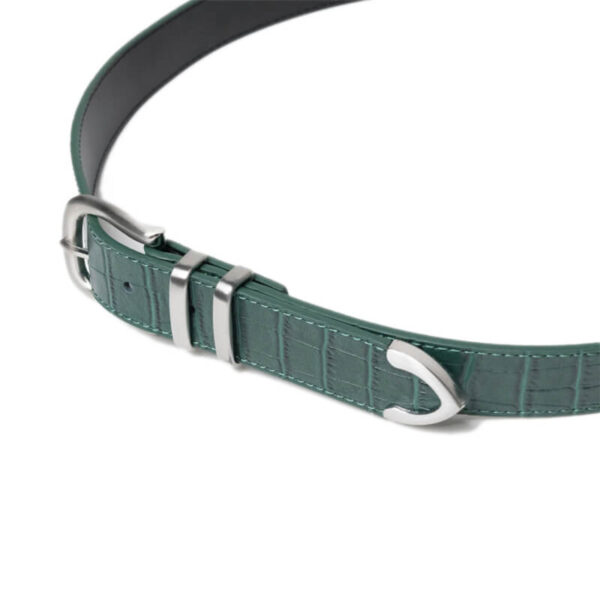 STUSSY GATOR LEATHER DRESS BELT