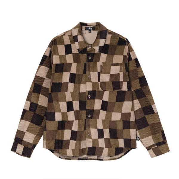 STUSSY WOBBLY CHECK LS SHIRT