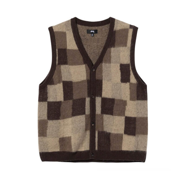 STUSSY WOBBLY CHECK VEST