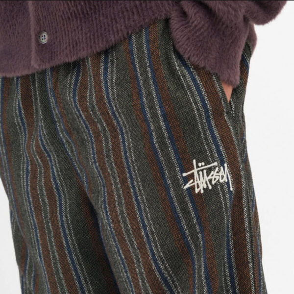 STUSSY WOOL STRIPE RELAXED PANT