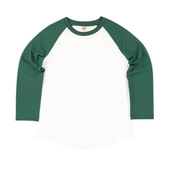 TSPTR Camiseta Base Range Raglan - Forest Green / White