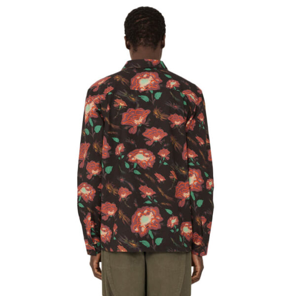 YMC Feathers Floral Shirt - Black