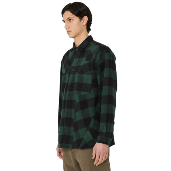 YMC Camisa Mitchum Wool Check - Green