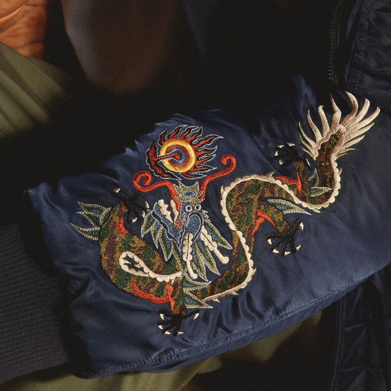 Maharishi Dragon Embroidery China Jacket