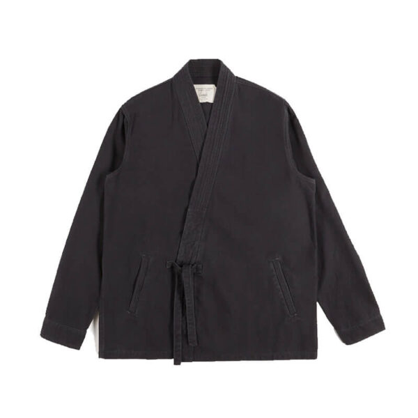 MAHARISHI Kimono U.S. Hanten Shirt - Black