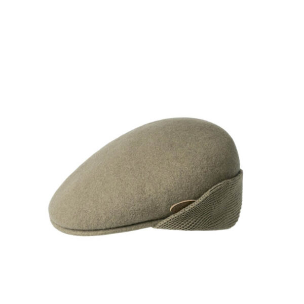 KANGOL 504 WOOL EAR FLAP CAP TAUPE