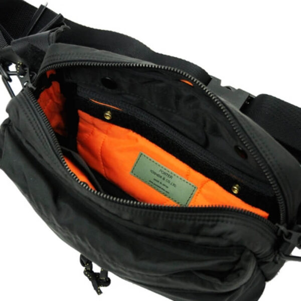 PORTER FORCE 2WAY WAISTBAG BLACK