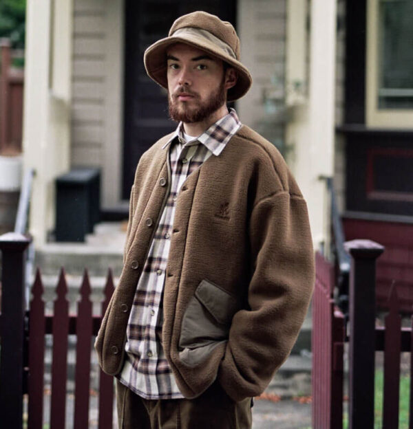 Boa Fleece Cardigan - Coyote