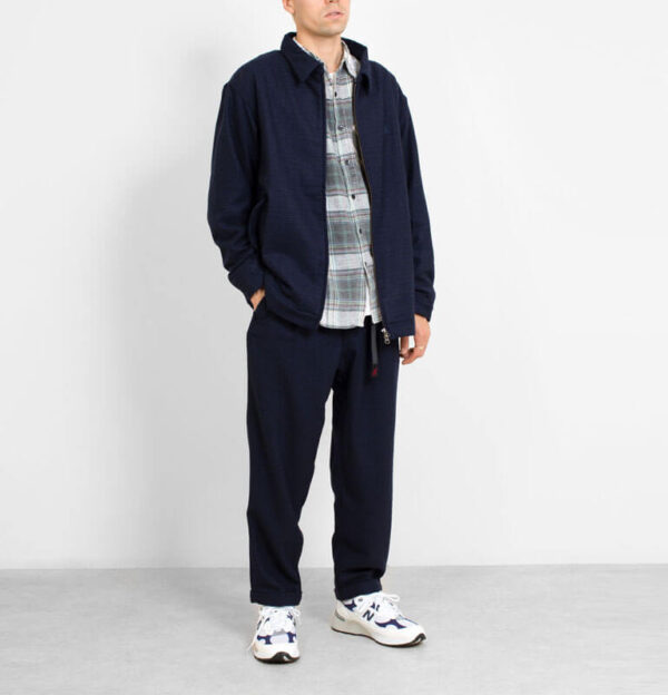 GRAMICCI Chaqueta Wool Short Blouson - Navy Check