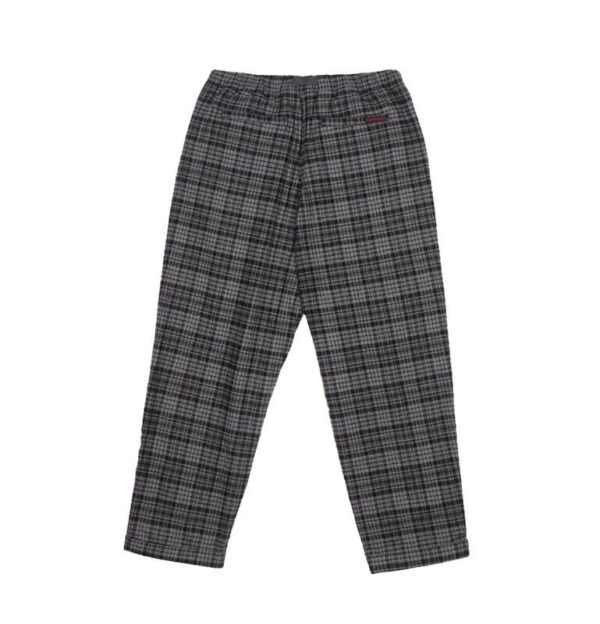 GRAMICCI WOOL TUC TAPERED PANTS GREY CHECK