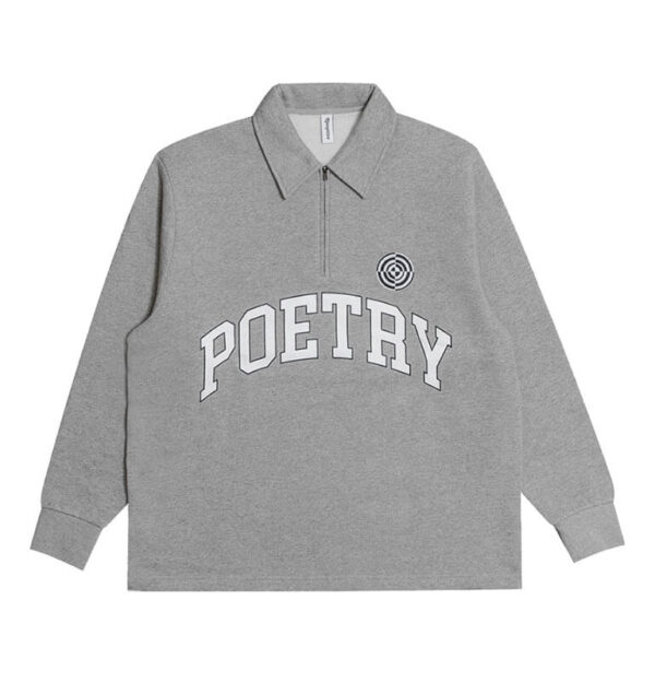 RECEPTION Polo Fleece Half Zip - Athletic Grey